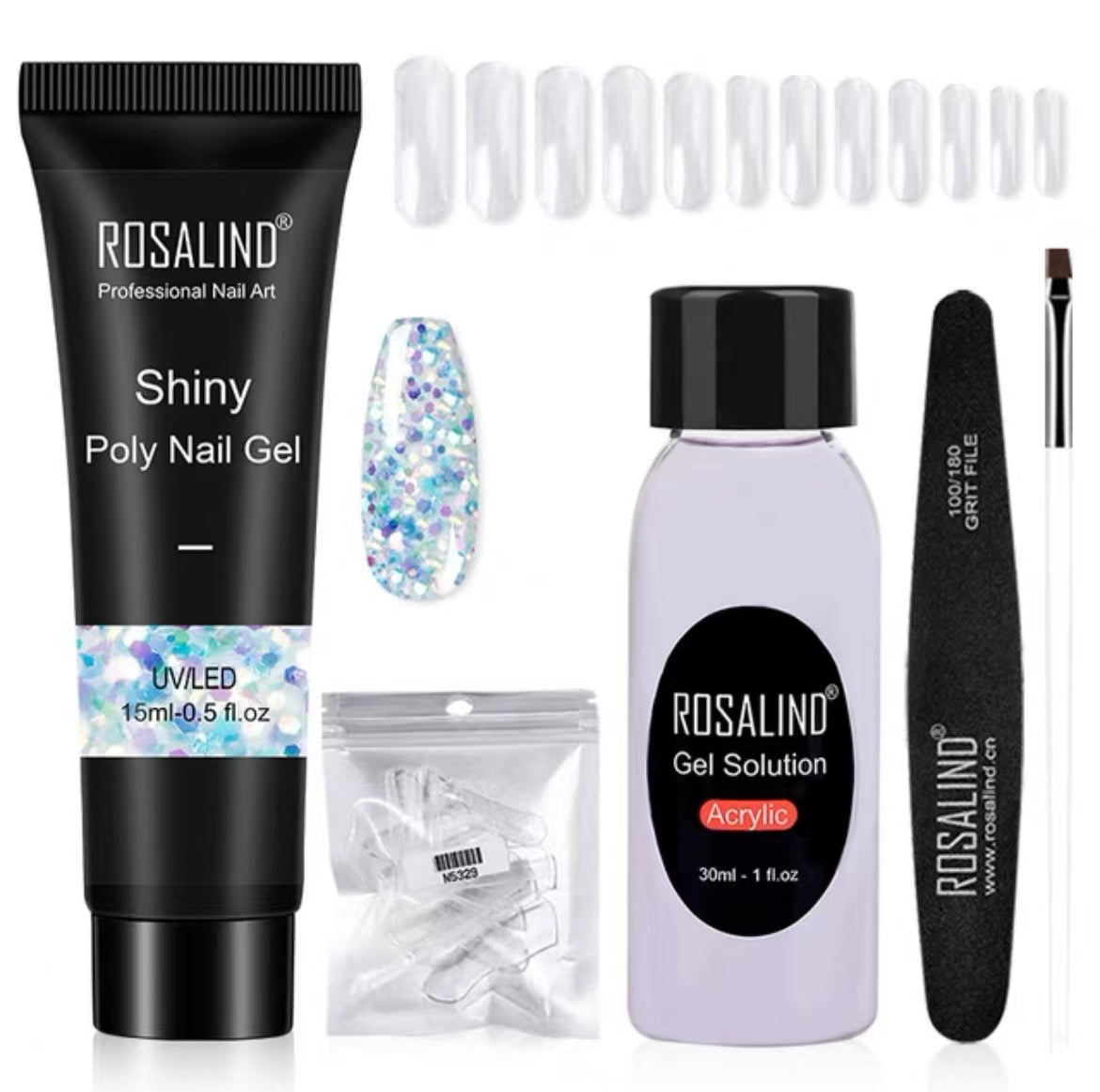 JMT-810698 Poly Nail Gel Manicure Set - Complete Nail Polish Kit for Stunning Nails