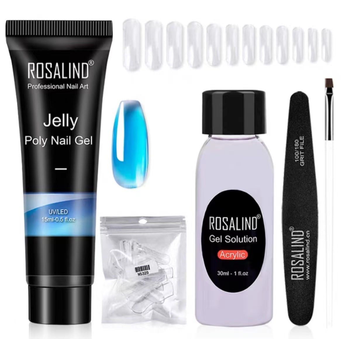 JMT-810698 Poly Nail Gel Manicure Set - Complete Nail Polish Kit for Stunning Nails