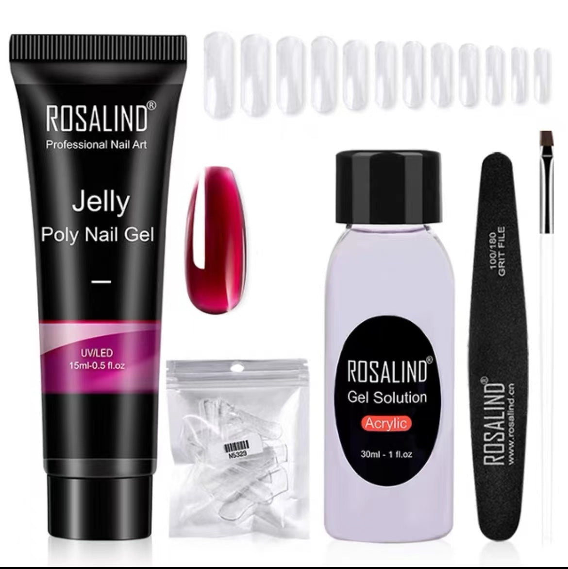 JMT-810698 Poly Nail Gel Manicure Set - Complete Nail Polish Kit for Stunning Nails