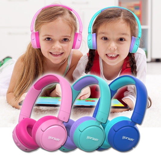 JMT-811210 Folding Children's Stereo Headset with Voice Control and Adjustable Volume