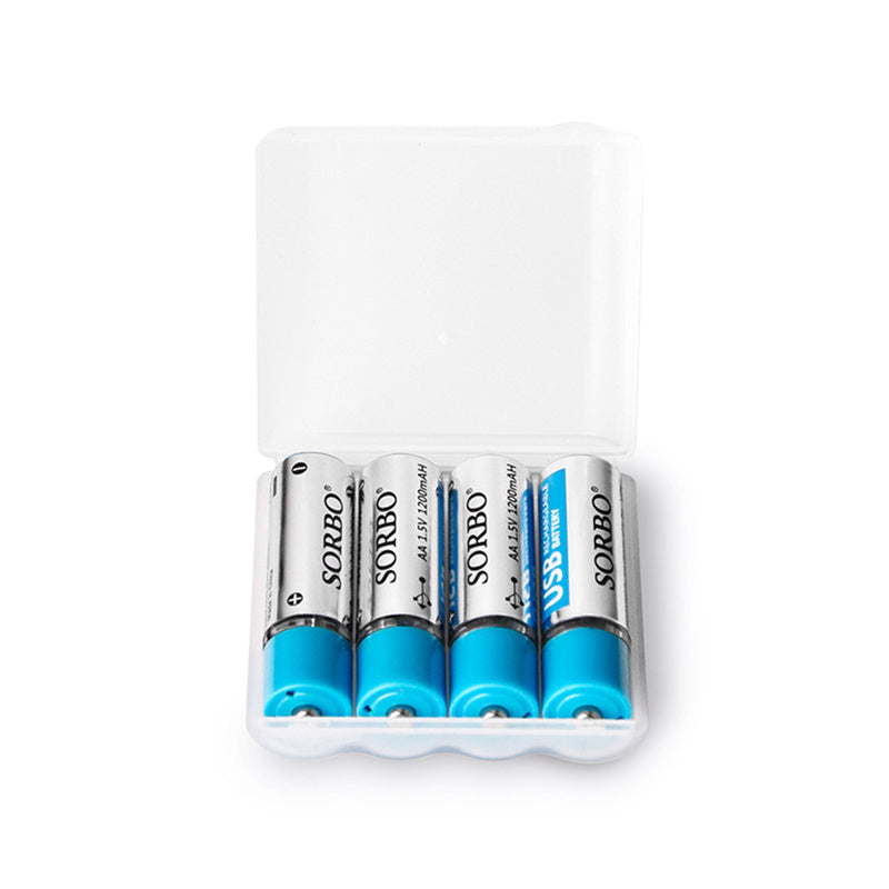 JMT-811722 Lithium Polymer Battery AAA Set - 1200mAh Rechargeable, Safe & Reliable with Smart Chip, USB Charging Options Available