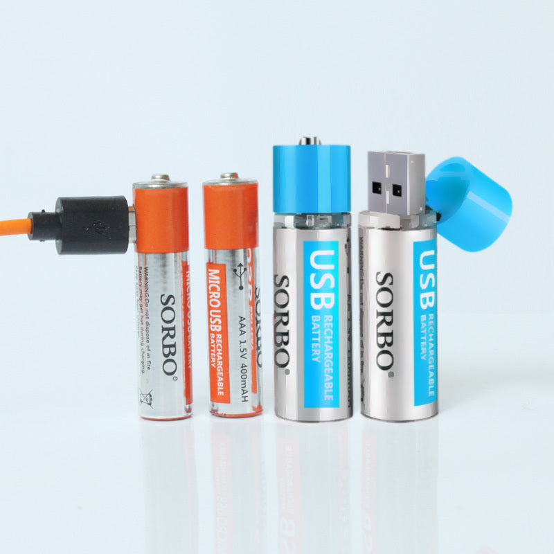 JMT-811722 Lithium Polymer Battery AAA Set - 1200mAh Rechargeable, Safe & Reliable with Smart Chip, USB Charging Options Available