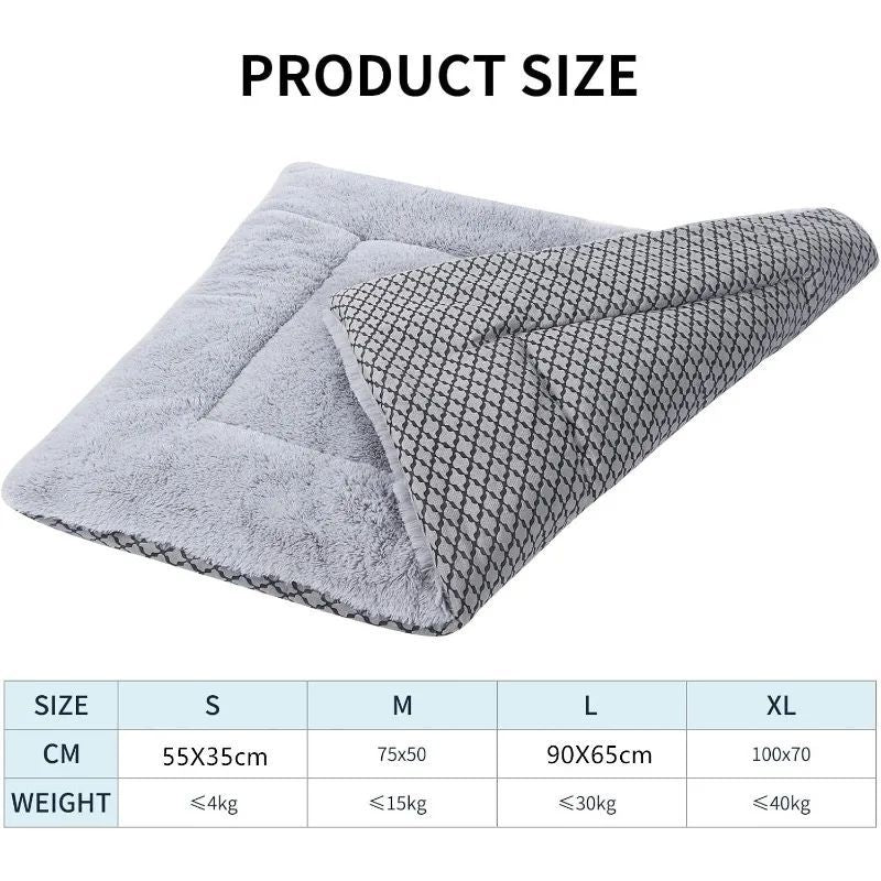 JMT-811850 Premium Washable Plush Dog Bed Mat and Cat Cushion – Soft, Dual-Purpose Mattress for Small, Medium, and Large Pets
