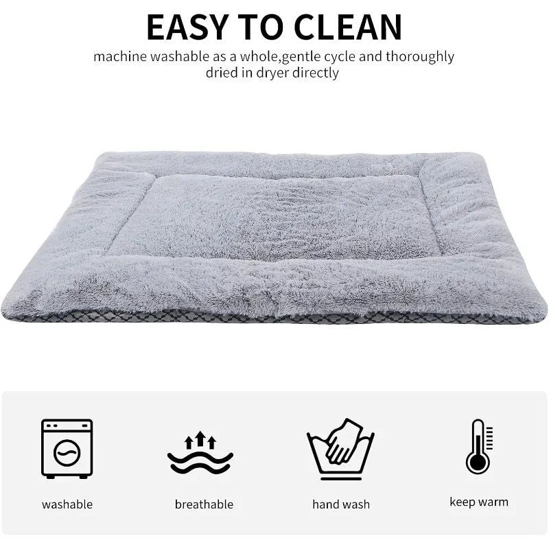 JMT-811850 Premium Washable Plush Dog Bed Mat and Cat Cushion – Soft, Dual-Purpose Mattress for Small, Medium, and Large Pets
