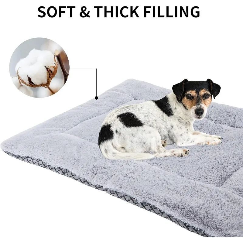 JMT-811850 Premium Washable Plush Dog Bed Mat and Cat Cushion – Soft, Dual-Purpose Mattress for Small, Medium, and Large Pets