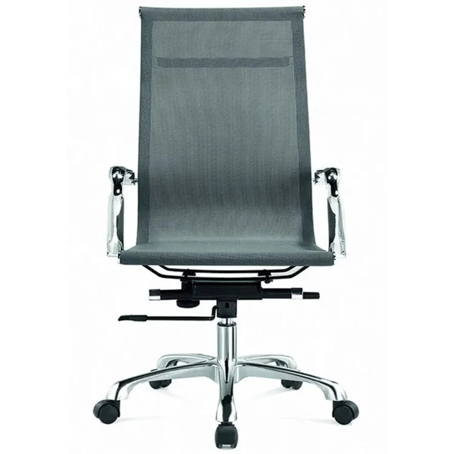 JMT-812298 Contemporary Mesh Office Chair with Aluminium Frame and Padded Seat