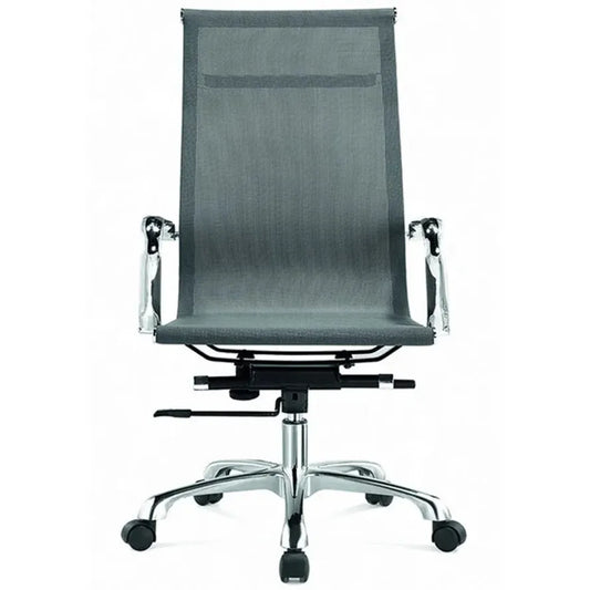 JMT-812298 Contemporary Mesh Office Chair with Aluminium Frame and Padded Seat