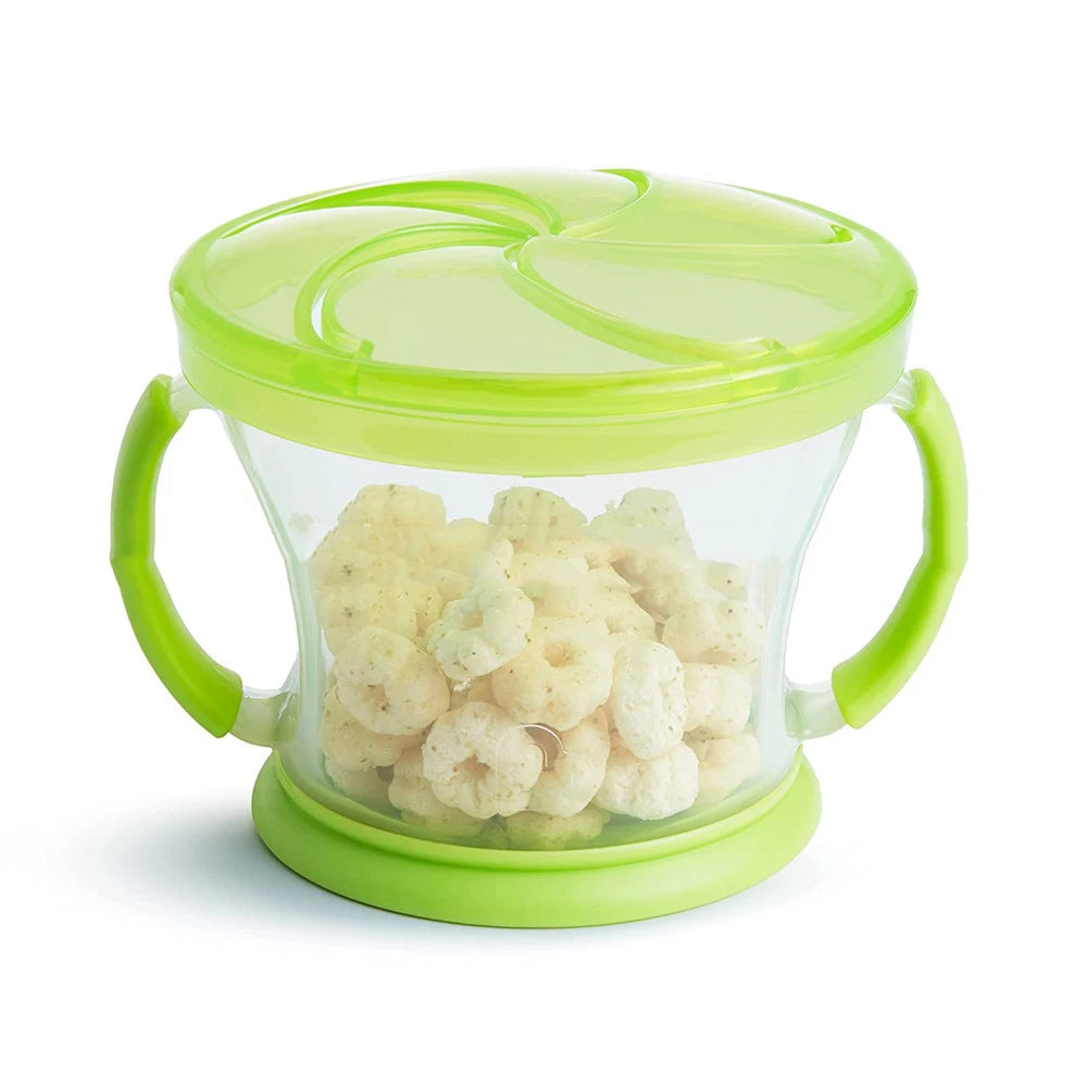 JMT-812490 Toddler Snack Catcher with Dust-Proof Lid - BPA-Free and Dishwasher Safe Snack Containers