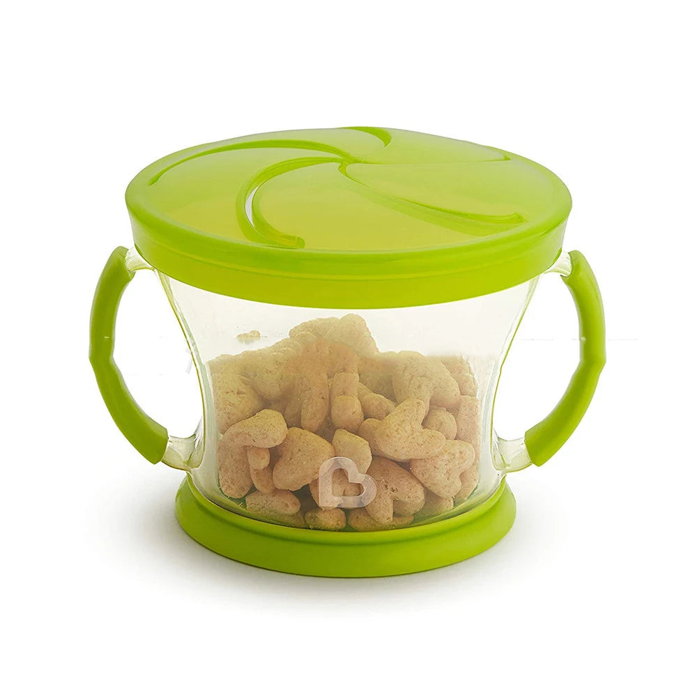 JMT-812490 Toddler Snack Catcher with Dust-Proof Lid - BPA-Free and Dishwasher Safe Snack Containers