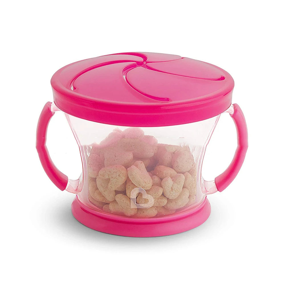 JMT-812490 Toddler Snack Catcher with Dust-Proof Lid - BPA-Free and Dishwasher Safe Snack Containers
