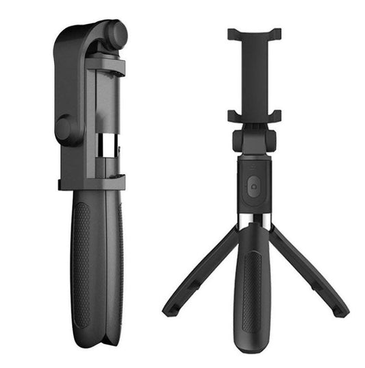 JMT-812554 Universal Tripod Selfie Stick with Bluetooth Remote for Mobile Phones (3.5-6.2 inches) - Adjustable Height (186-700 mm)