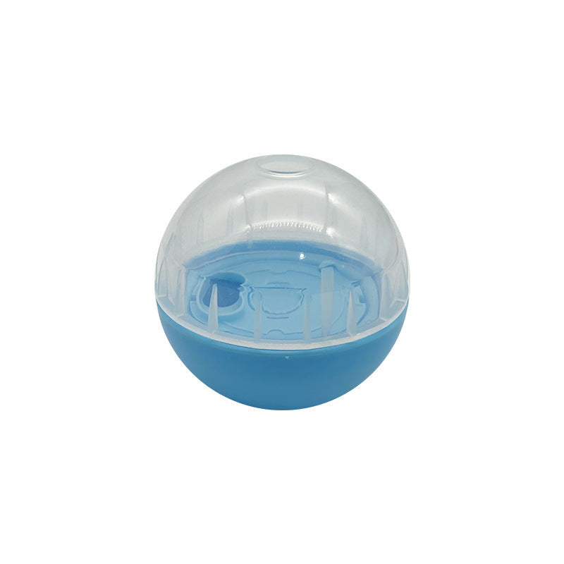 JMT-812682 Pet Food Leakage Ball Tumbler Toy for Dogs and Cats - Durable Plastic, 8.5CM Diameter, Available in Blue, Pink, Yellow
