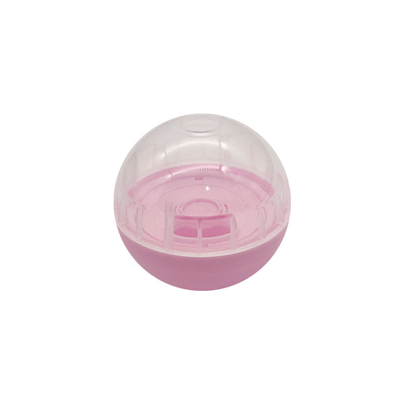 JMT-812682 Pet Food Leakage Ball Tumbler Toy for Dogs and Cats - Durable Plastic, 8.5CM Diameter, Available in Blue, Pink, Yellow