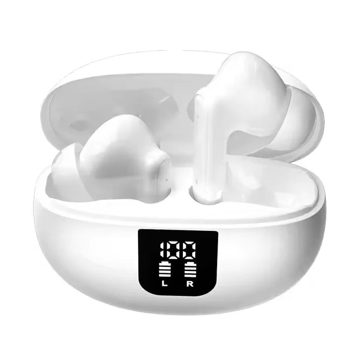 JMT-812874 Wireless In-Ear Gaming Headphones with AI Translation, LED Display, Noise Cancelling, Waterproof Features, and Bluetooth Connectivity
