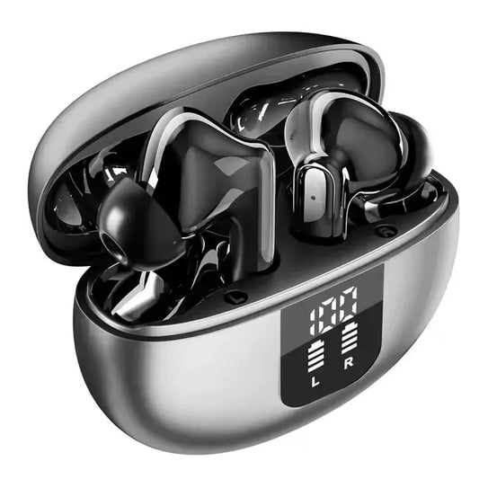 JMT-812874 Wireless In-Ear Gaming Headphones with AI Translation, LED Display, Noise Cancelling, Waterproof Features, and Bluetooth Connectivity