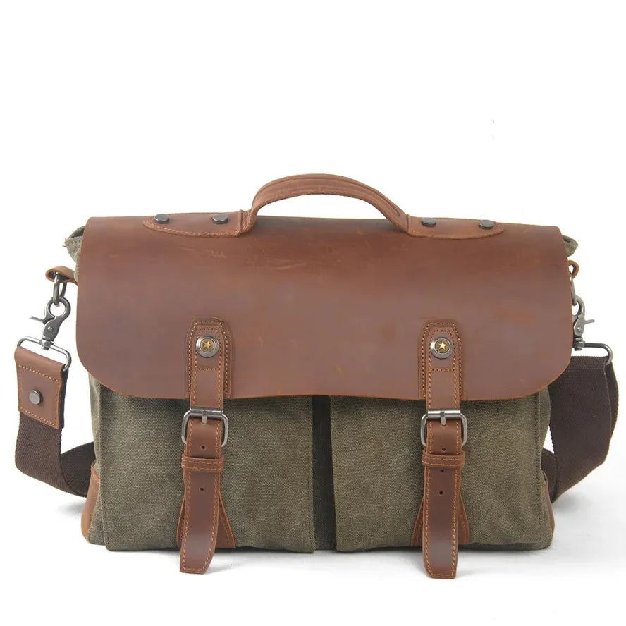 JMT-812938 Leather Laptop Briefcase Tote Bag for Men - Versatile and Stylish Office Bag