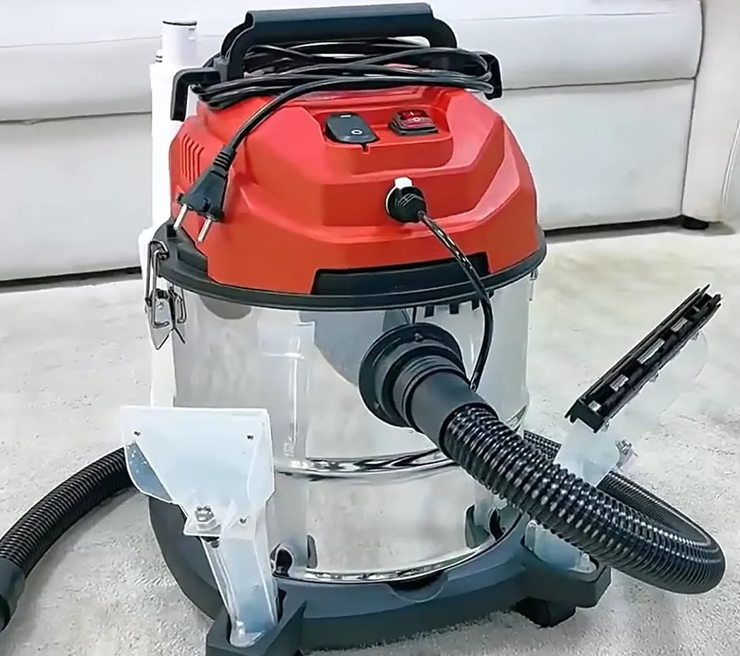 JMT-813002 Portable Canister Vacuum Cleaner for Carpet Cleaning - Wet and Dry Shampoo Function