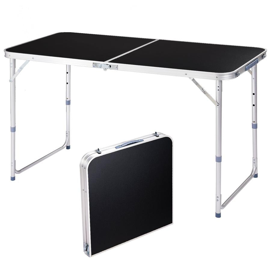 JMT-813578 4ft Outdoor Folding Table - Aluminum Alloy Rectangular with 50kg Capacity