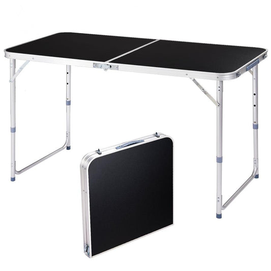 JMT-813578 4ft Outdoor Folding Table - Aluminum Alloy Rectangular with 50kg Capacity