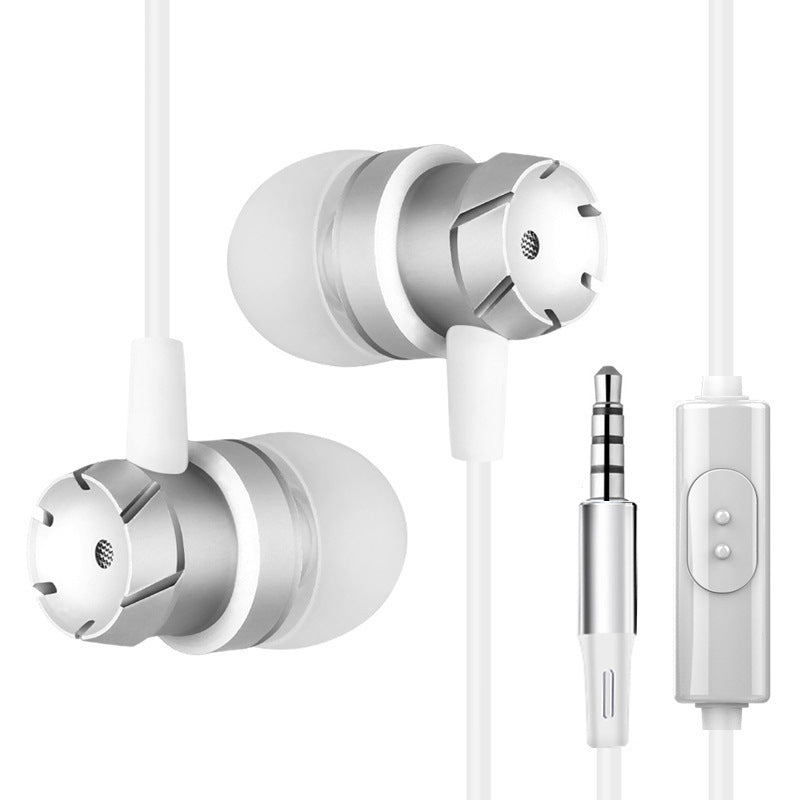 JMT-813834 Metal In-Ear Earphones with Turbo Bass and Microphone for Mobile and Computer Use