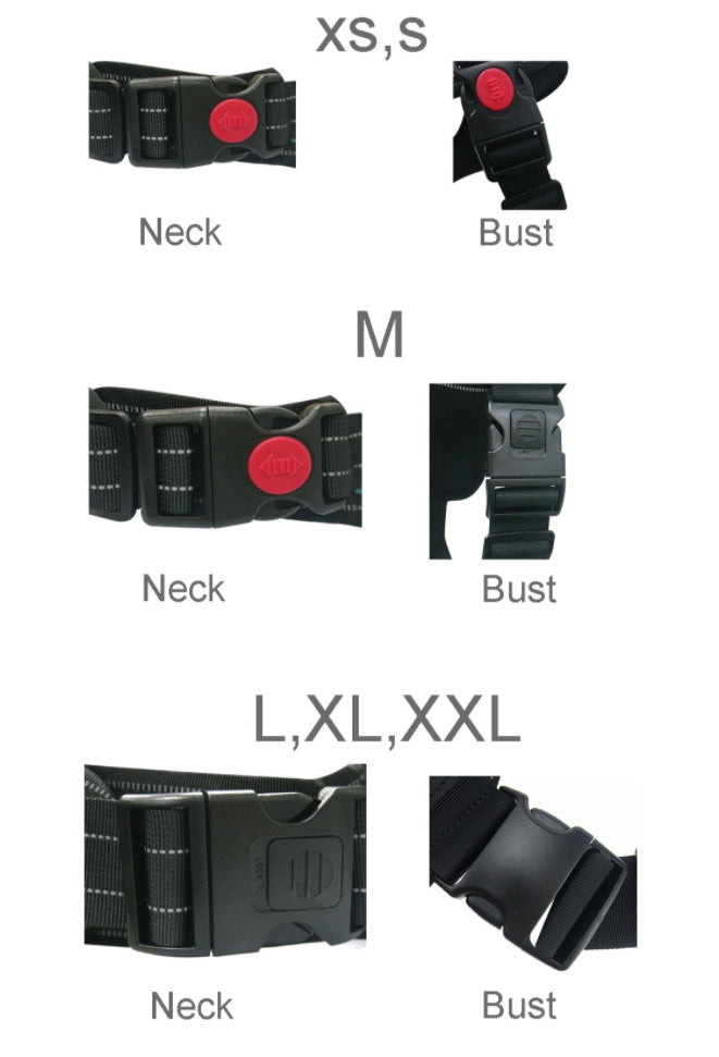 JMT-814026 Explosion-Proof Nylon Chest Harness Leash for Pets - Breathable, Wear-Resistant Design with Locking Buckle for Enhanced Stability