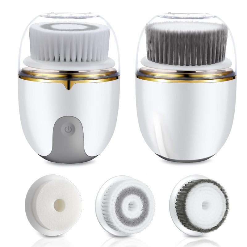 JMT-814090 Electric Cleansing Brush with Interchangeable Heads for Deep Skin Cleaning and Makeup Removal