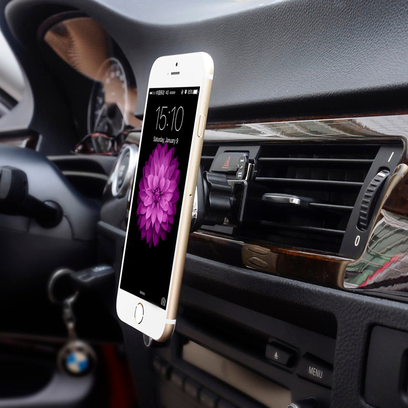 JMT-814538 Magnetic Suction Cup Phone Holder for Car - Compatible with Navigation Devices - Available in Yellow, Gray, Blue, Black