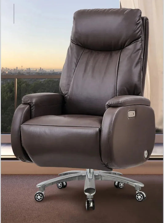 JMT-814602 Ergonomic High Back Office Chair with Lumbar Support and Footrest, PU Leather Finish