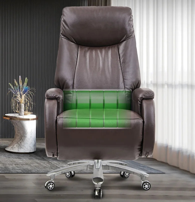 JMT-814602 Ergonomic High Back Office Chair with Lumbar Support and Footrest, PU Leather Finish