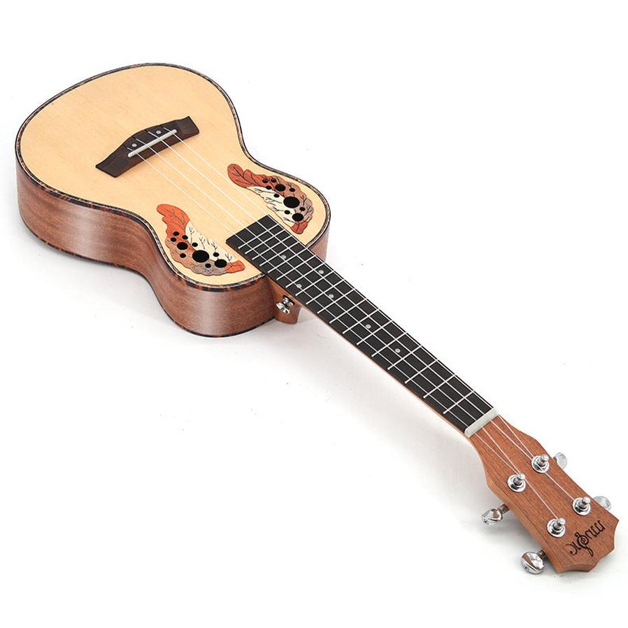 JMT-814730 23-Inch Spruce Ukulele with Grape Hole Design