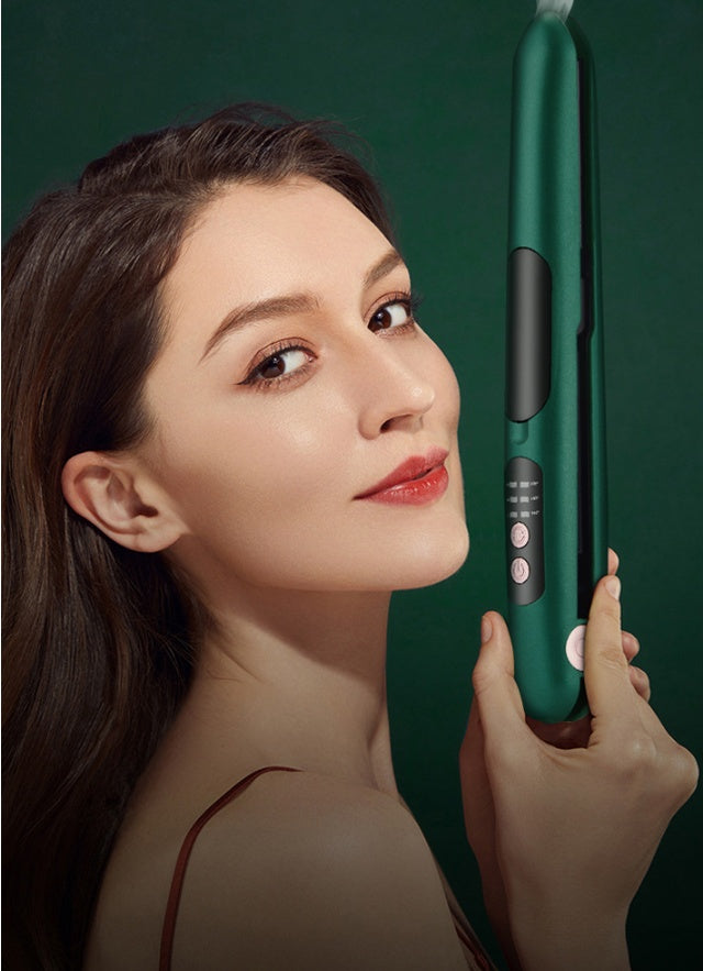 JMT-814986 Portable Wireless Rechargeable Spray Hair Straightener with Adjustable Temperature Settings and 30-Minute Use Time