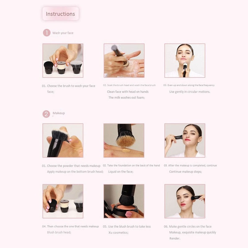 JMT-815114 Automatic Electric Makeup Brush - Foundation Brush for Effortless Application