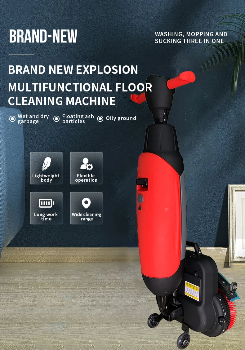 JMT-815306 C430BN Handheld Mini Floor Scrubber Dryer for Efficient Cleaning