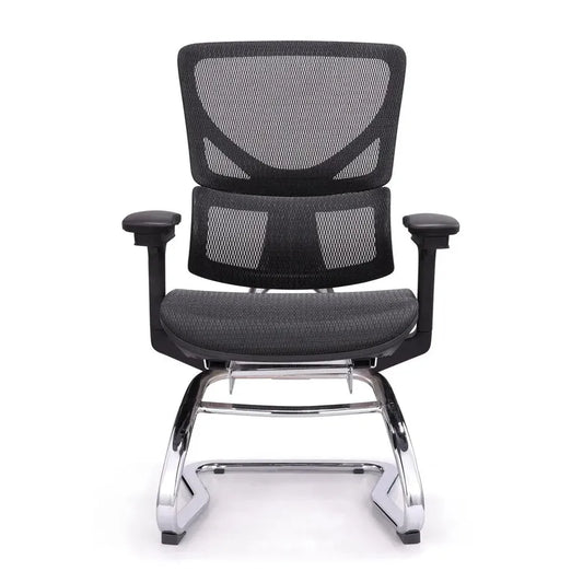JMT-815434 Modern Mesh Meeting Room Chair with Nylon Back Frame and Sled Legs