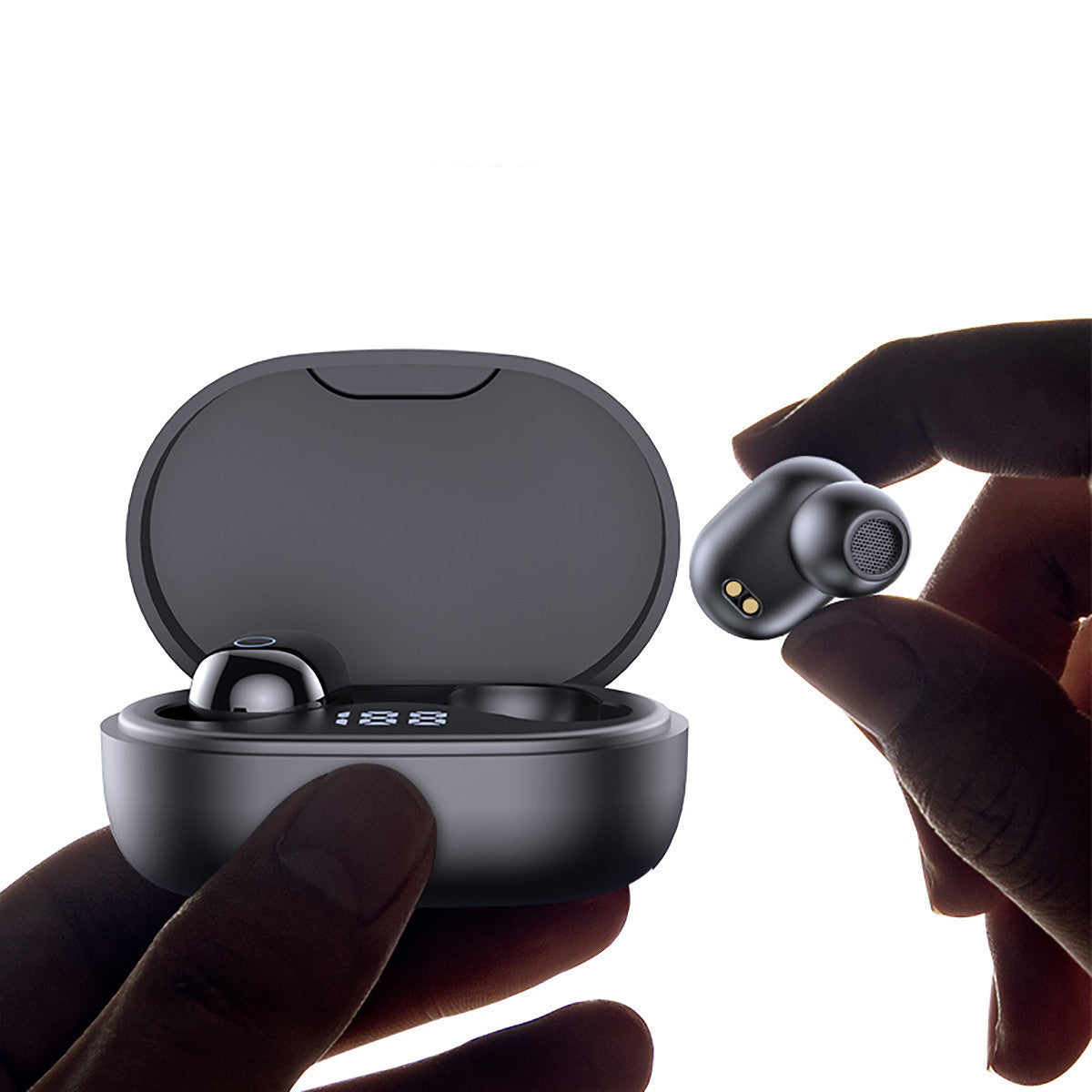 JMT-815818 Wireless Sports Bluetooth Headset with Smart Digital Display and Voice Control