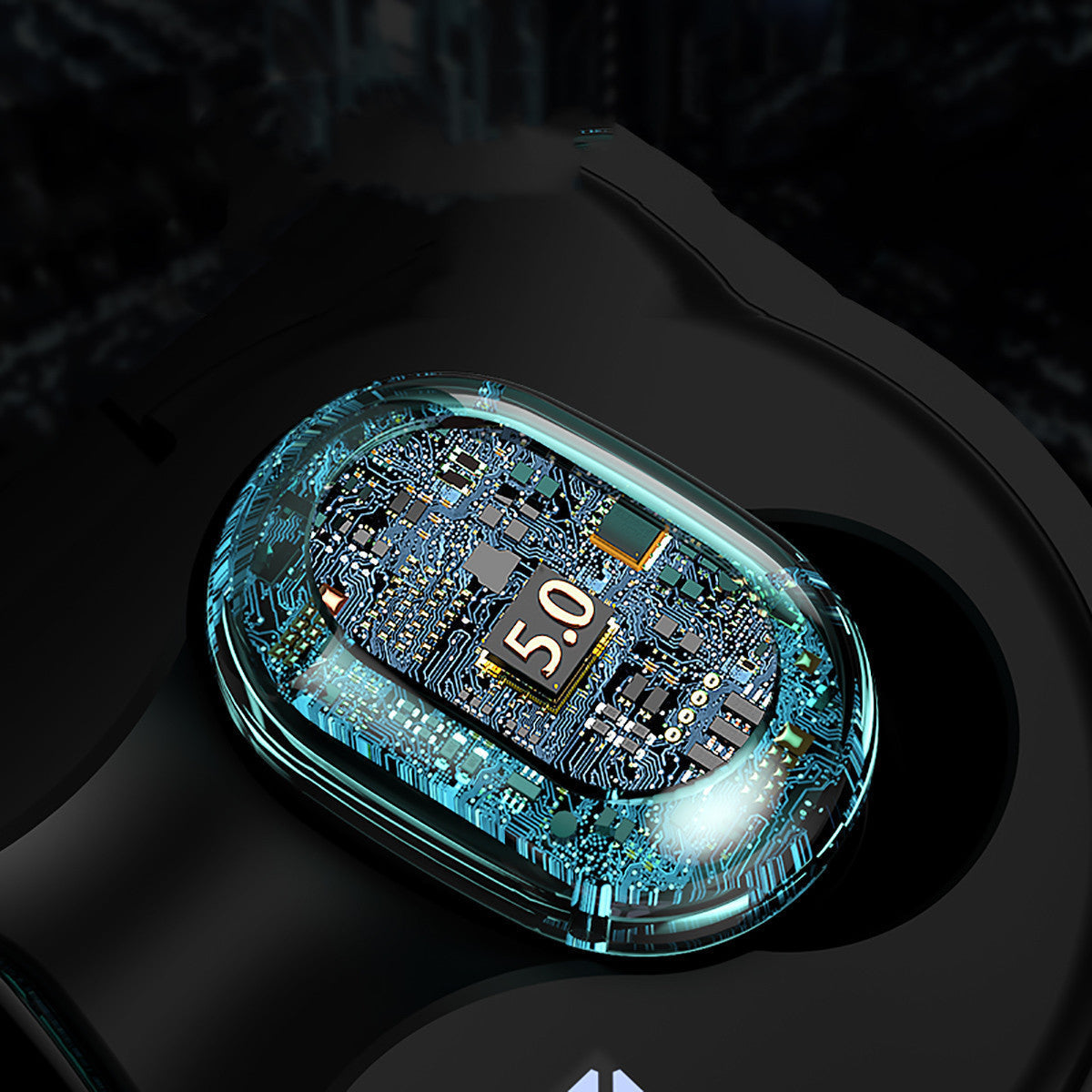 JMT-815818 Wireless Sports Bluetooth Headset with Smart Digital Display and Voice Control