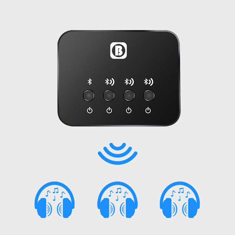 JMT-816010 3.5mm Bluetooth Car and Home Audio Transmitter with External Power Supply and 8m Range