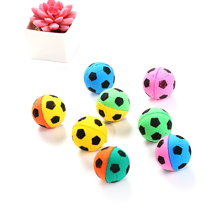 JMT-816138 Foam Marbles Cat Toy - Colorful 4cm Ball for Interactive Play
