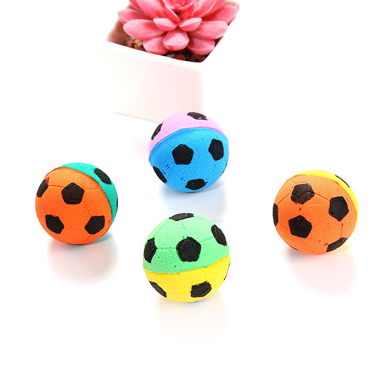 JMT-816138 Foam Marbles Cat Toy - Colorful 4cm Ball for Interactive Play
