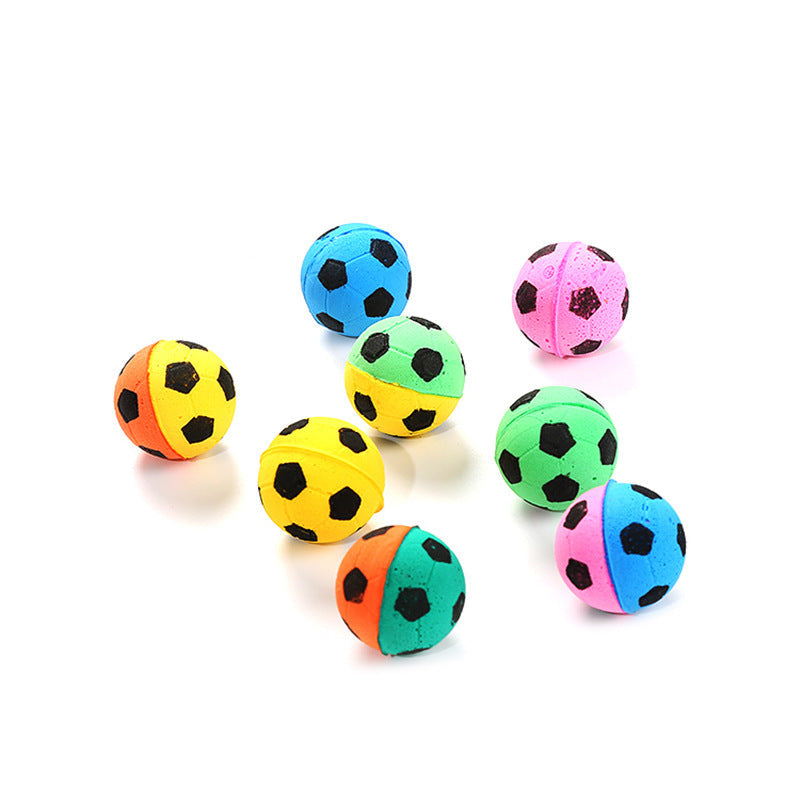 JMT-816138 Foam Marbles Cat Toy - Colorful 4cm Ball for Interactive Play