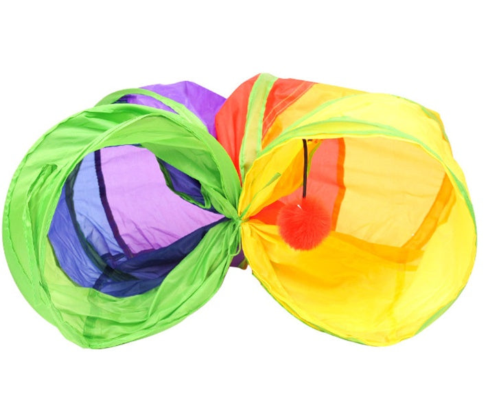 JMT-816970 Extra Long Cat Tunnel - 25 x 120 cm, Soft, Easy-Clean Material, Folds for Convenient Storage