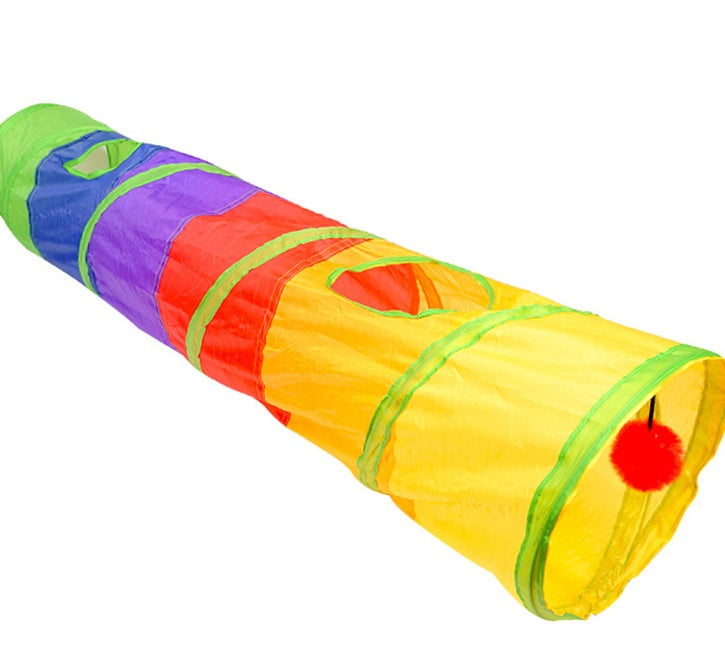 JMT-816970 Extra Long Cat Tunnel - 25 x 120 cm, Soft, Easy-Clean Material, Folds for Convenient Storage