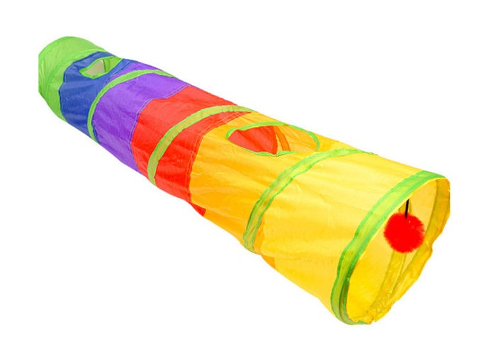 JMT-816970 Extra Long Cat Tunnel - 25 x 120 cm, Soft, Easy-Clean Material, Folds for Convenient Storage