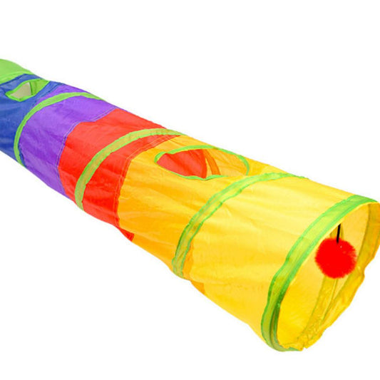 JMT-816970 Extra Long Cat Tunnel - 25 x 120 cm, Soft, Easy-Clean Material, Folds for Convenient Storage