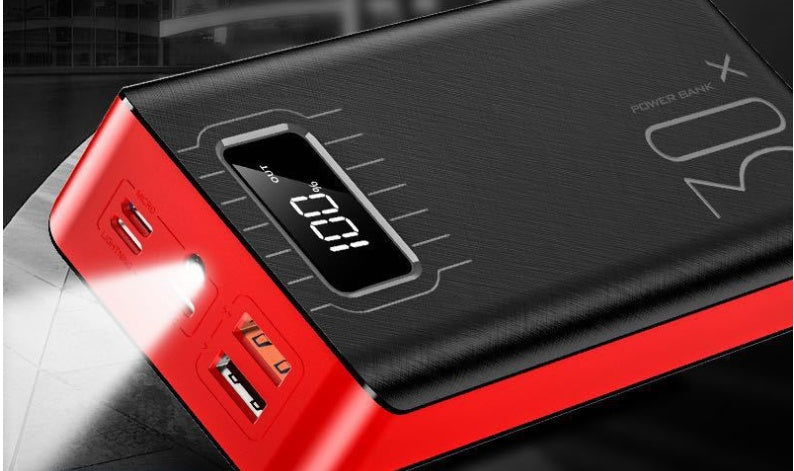 JMT-817162 High-Capacity 30000mAh Power Bank with Digital Display and LED Light