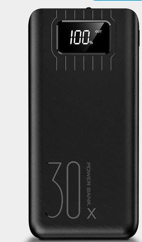 JMT-817162 High-Capacity 30000mAh Power Bank with Digital Display and LED Light