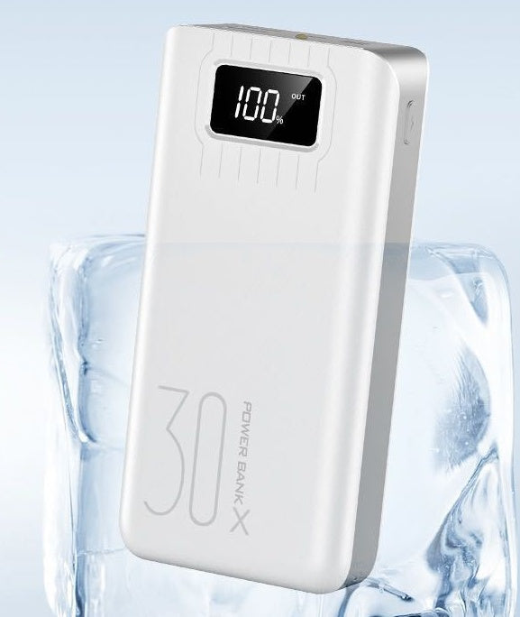 JMT-817162 High-Capacity 30000mAh Power Bank with Digital Display and LED Light