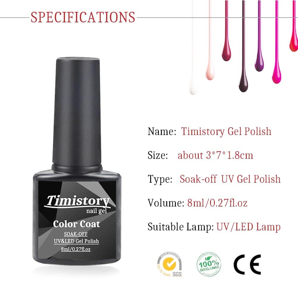 JMT-817290 80W Nail Phototherapy Lamp Set with Gel Nail Polish in 20 Colors and Base/Top Coat
