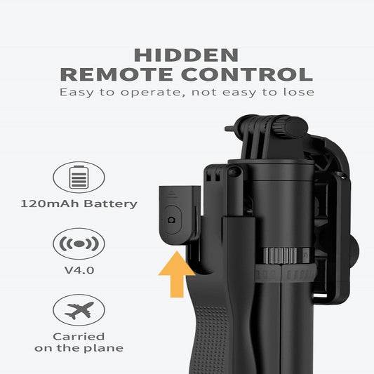 JMT-817994 Bluetooth Wireless Selfie Stick Tripod Monopod for iPhone - Foldable & Adjustable