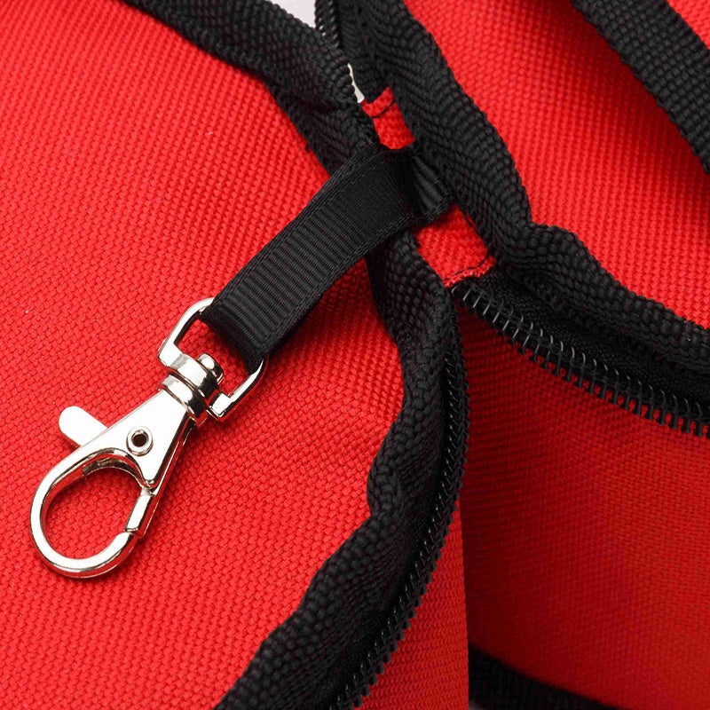 JMT-818314 Portable Folding Double Pet Bowl - Waterproof Oxford Cloth, Travel-Friendly Design, Compact Storage